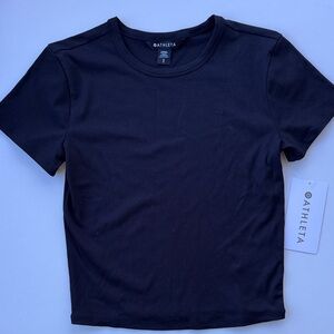 Athleta Classic Black Short Sleeve Tee